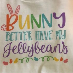 Easter T-shirt. Boy or Girl. Bunny Jellybeans